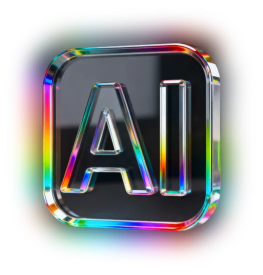 AI logo glow